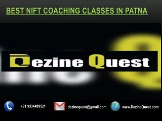 Best NIFT Coaching C lasses in Patna