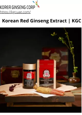 Korean Red Ginseng Extract  KGC