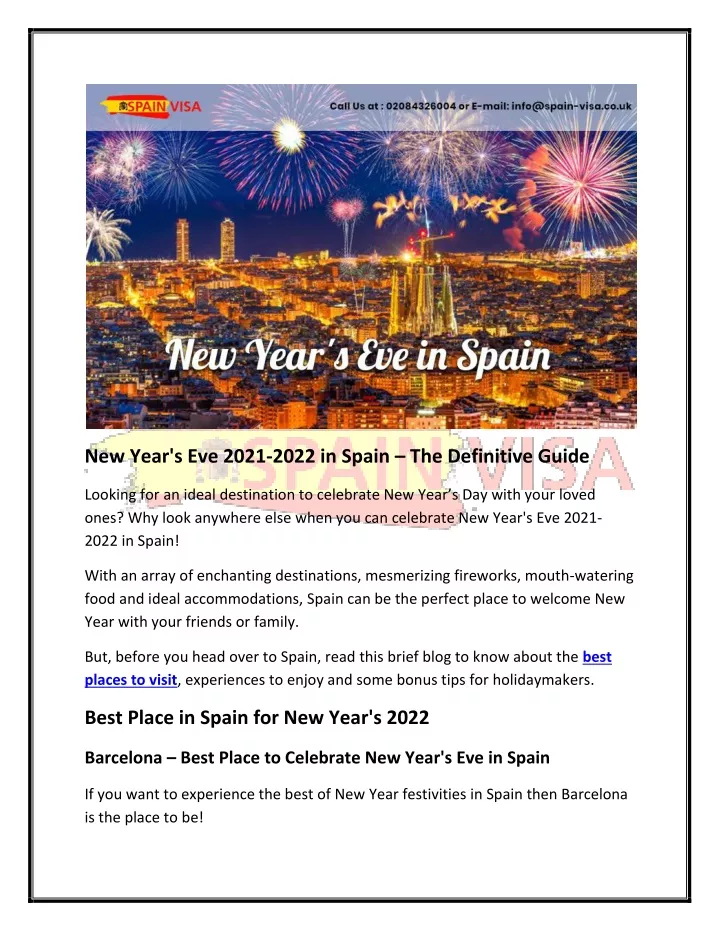 new year s eve 2021 2022 in spain the definitive