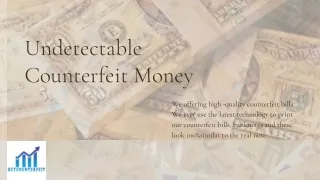 High Quality Undetectable Fake Counterfeit Banknotes