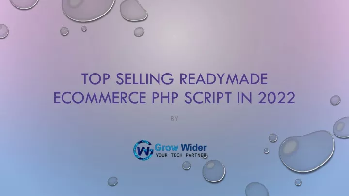 top selling readymade ecommerce php script in 2022