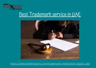 Best Trademark service in UAE | Legal Maxims - UAE