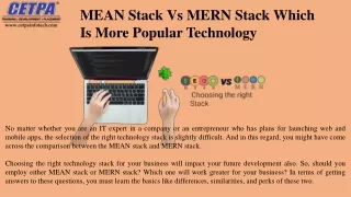 MEAN Stack Vs MERN Stack Which Is More Popular Technology