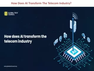 How Does AI Transform The Telecom Industry