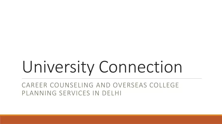 university connection