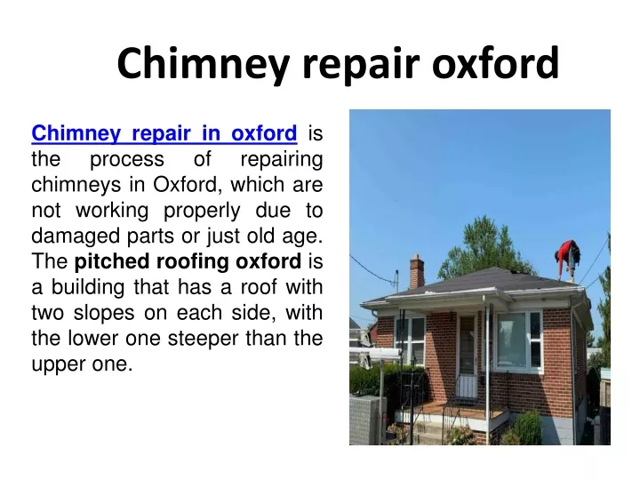 chimney repair oxford