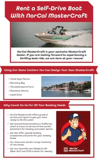 Rent A Self-Drive Boat with NorCal MasterCraft
