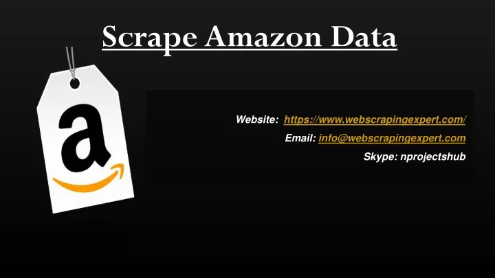 scrape amazon data