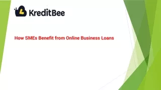 How SMEs Benefit from Online Business Loans