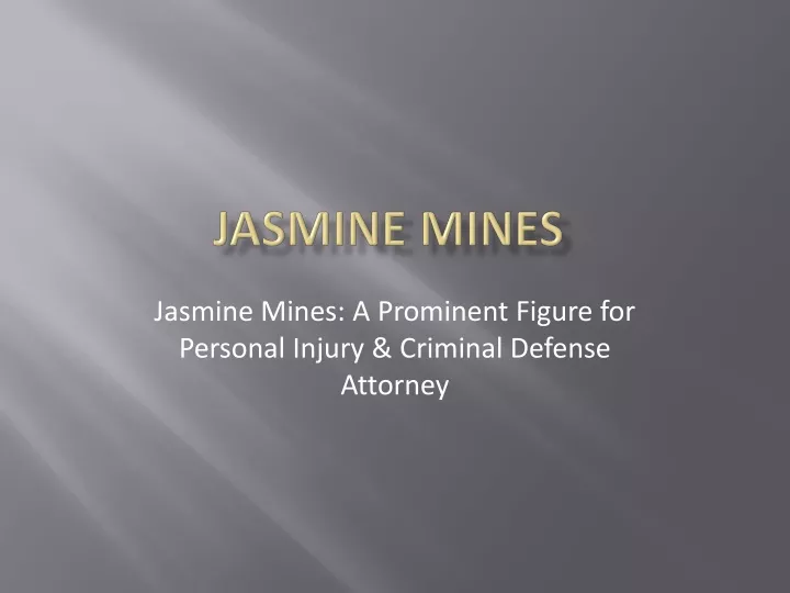 jasmine mines