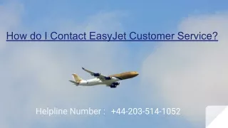 how do i contact easyjet customer service