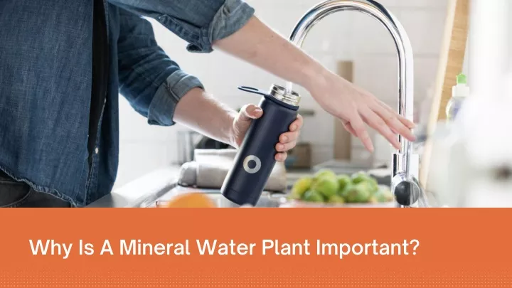 why is a mineral water plant important