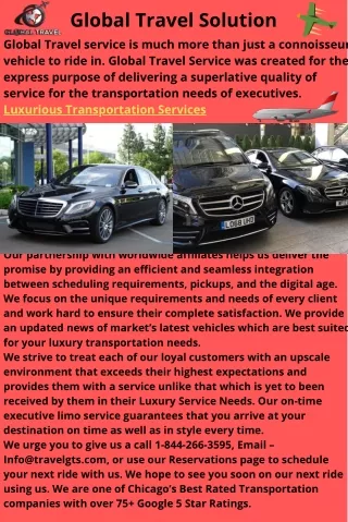 Luxurious Transportation Services