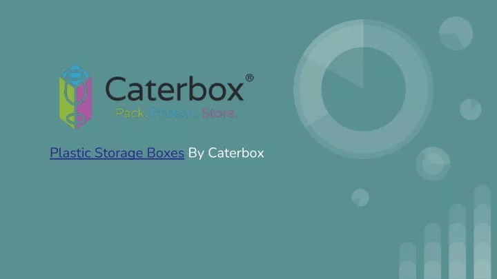 plastic storage boxes by caterbox