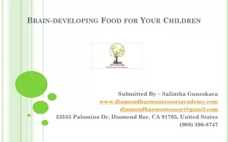 brain developing food for your children