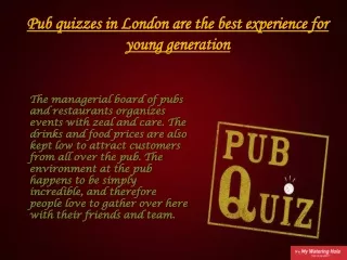 pub quiz near me