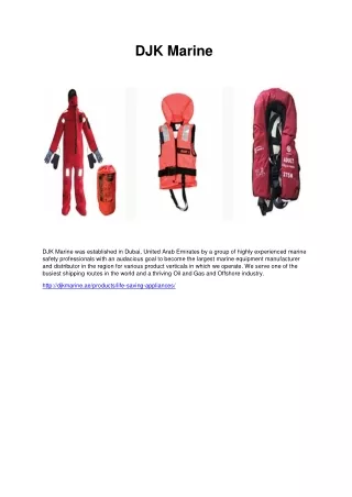 Inflatable Lifejacket UAE