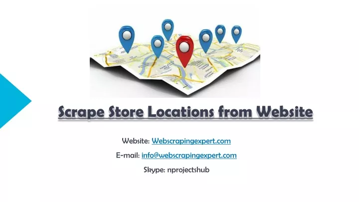 scrape store locations from website