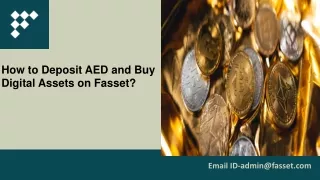 how to deposit aed and buy digital assets