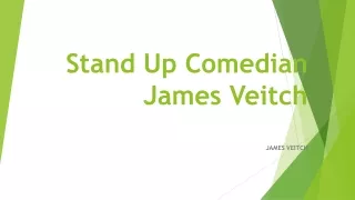 Stand Up Comedian James Veitch