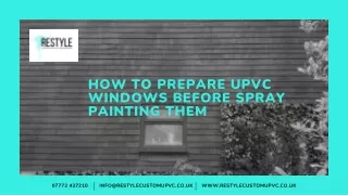 How To Prepare UPVC Windows Before Spray Painting Them