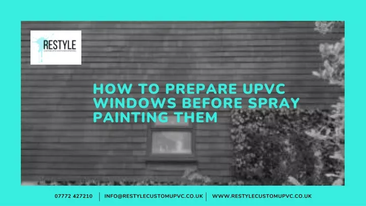 how to prepare upvc windows before spray painting