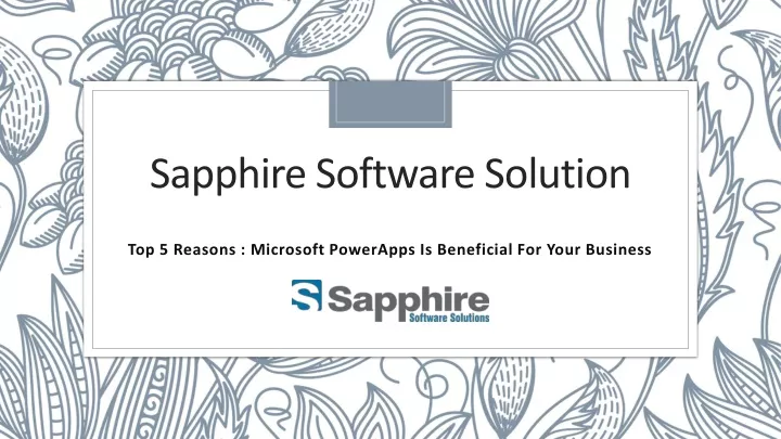 sapphire software solution