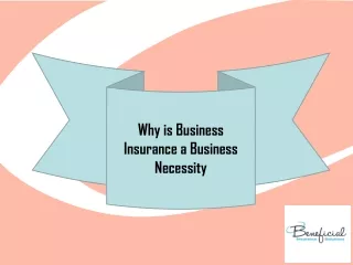 Why is Business Insurance a Business Necessity