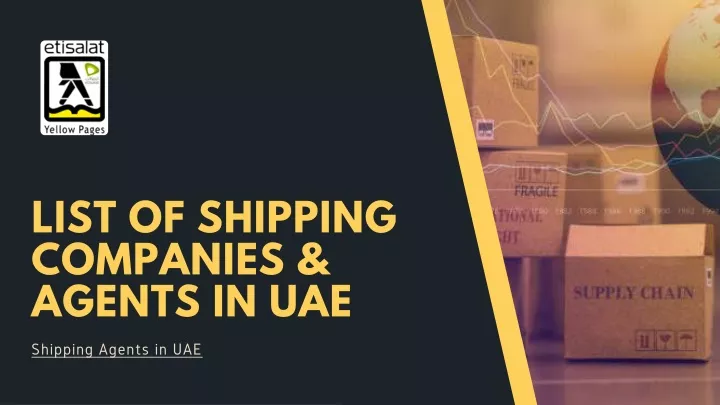 list of shipping companies agents in uae