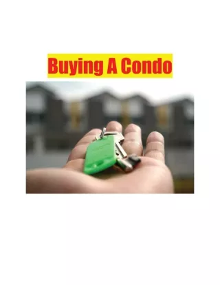Buying A Condo