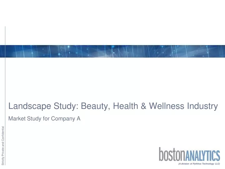 landscape study beauty health wellness industry