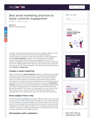 what is email marketing CRM