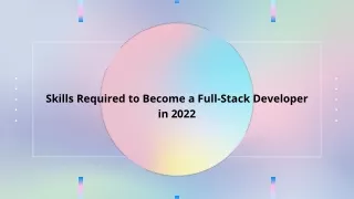 skills required to become a full stack developer
