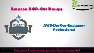 Amazon DOP-C01 Dumps Latest Online Test Engine