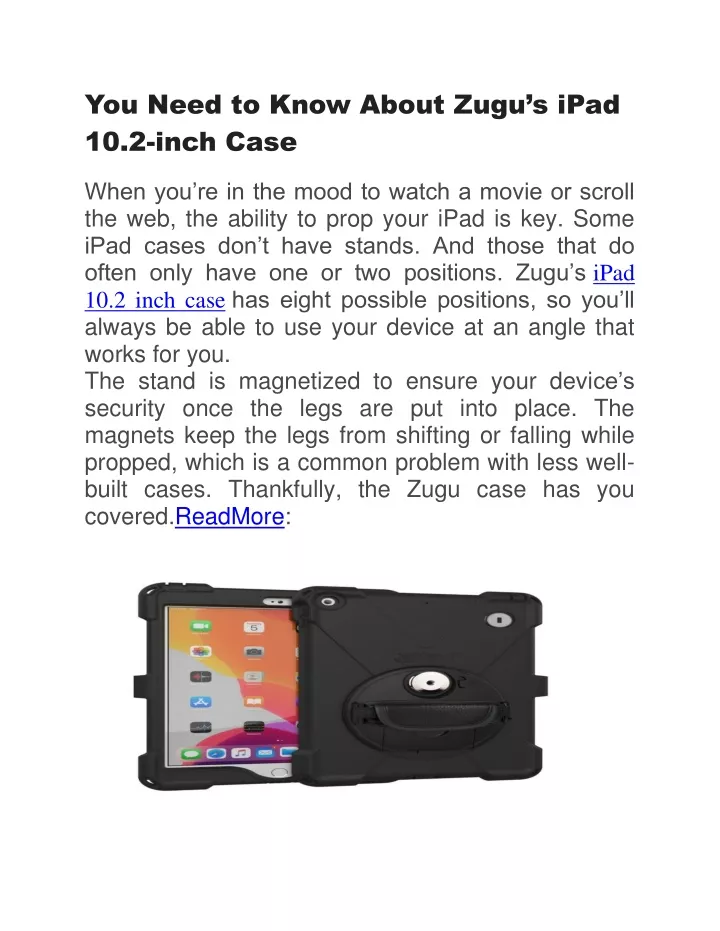 you need to know about zugu s ipad 10 2 inch case