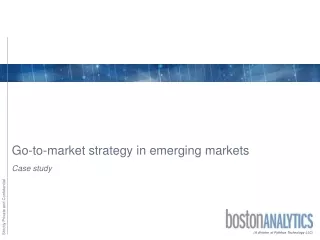 Go-to-market strategy in emerging markets - Boston Analytics