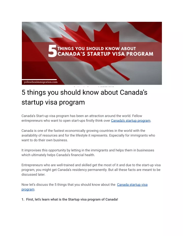 5 things you should know about canada s startup