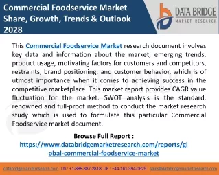 commercial foodservice market share growth trends