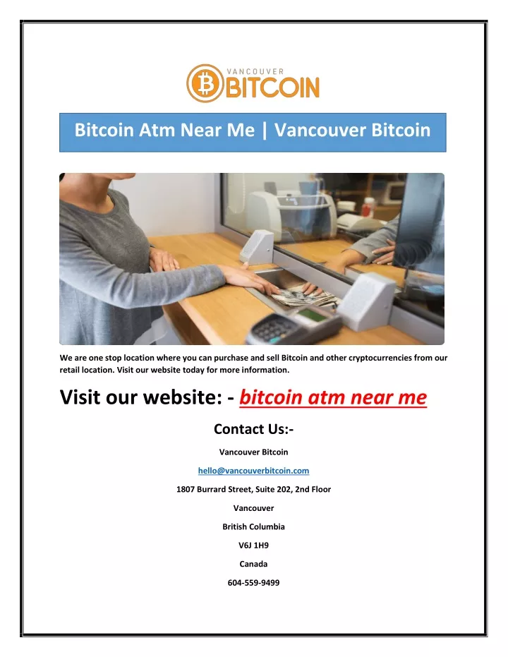 bitcoin atm near me vancouver bitcoin