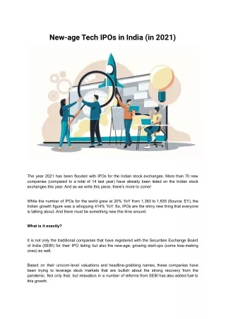 New-age Tech IPOs in India (in 2021)