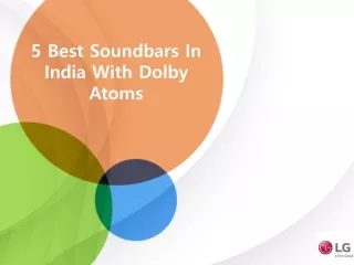 5 Best Soundbars In India With Dolby Atoms