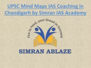 Mind Maps UPSC IAS Coaching in Chandigarh by Simran IAS Academy