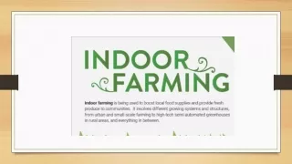 Indoor Farming Infographics