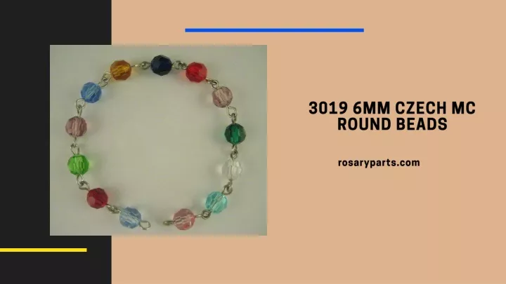3019 6mm czech mc round beads