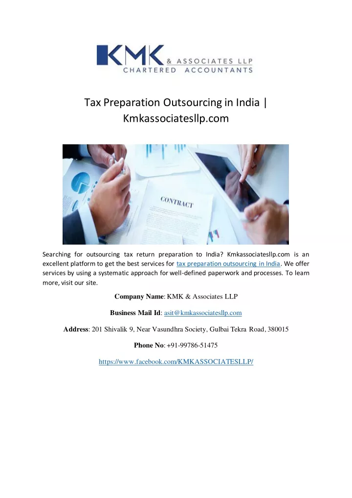 tax preparation outsourcing in india