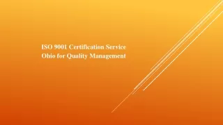iso 9001 certification service ohio for quality