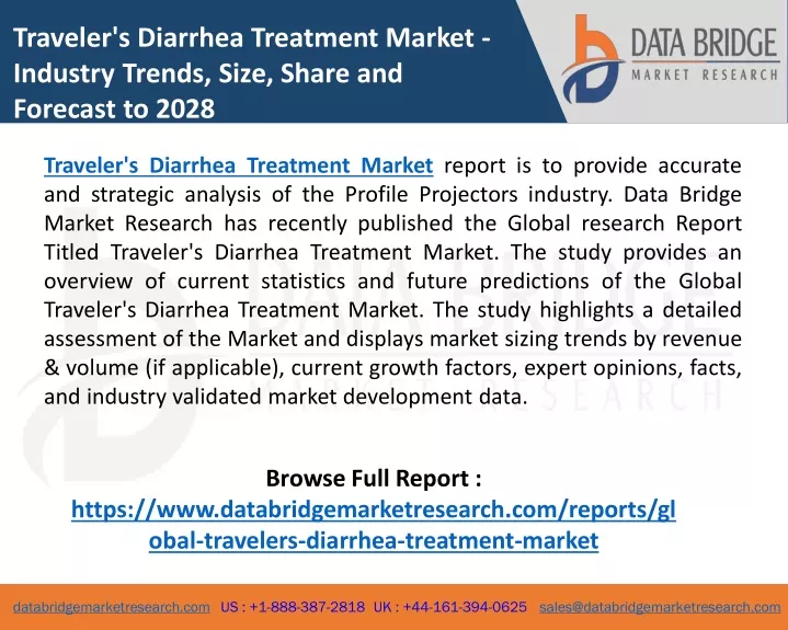traveler s diarrhea treatment market industry