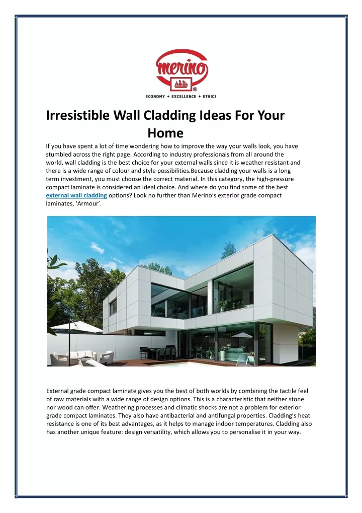 irresistible wall cladding ideas for your home