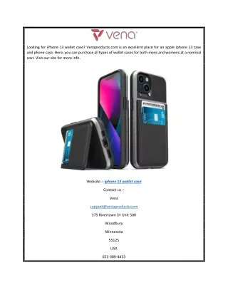 Iphone 13 Wallet Case  Venaproducts.com
