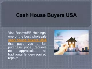 Cash House Buyers USA